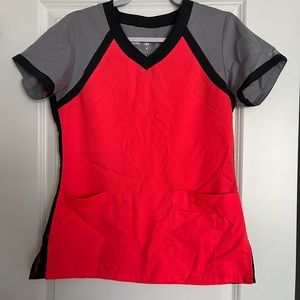 Grey’s anatomy scrubs top with Koi grey scrub bottoms